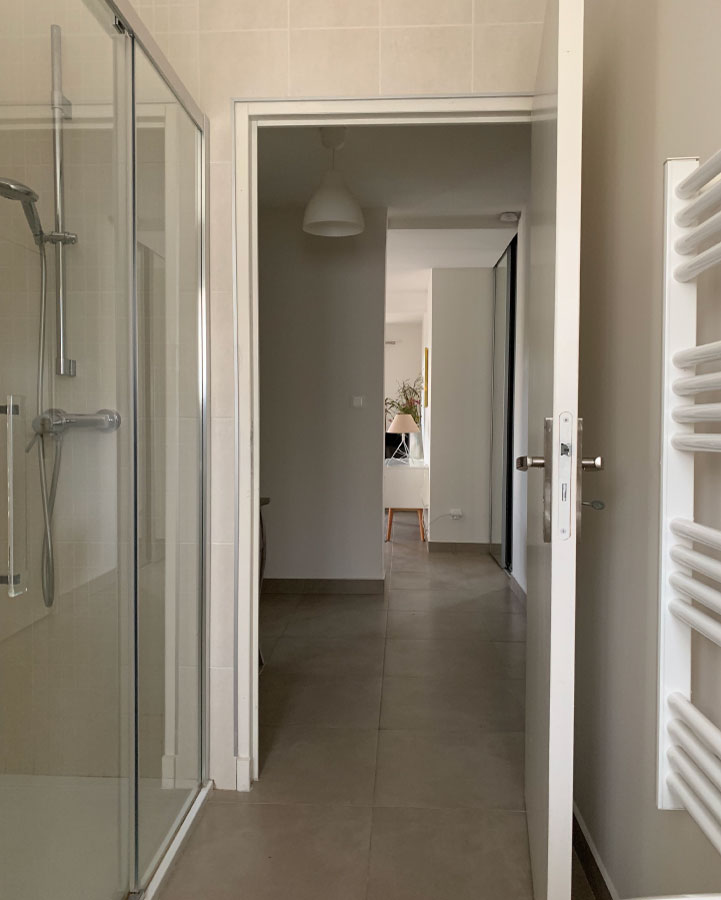 photo de la douche du studio massenet