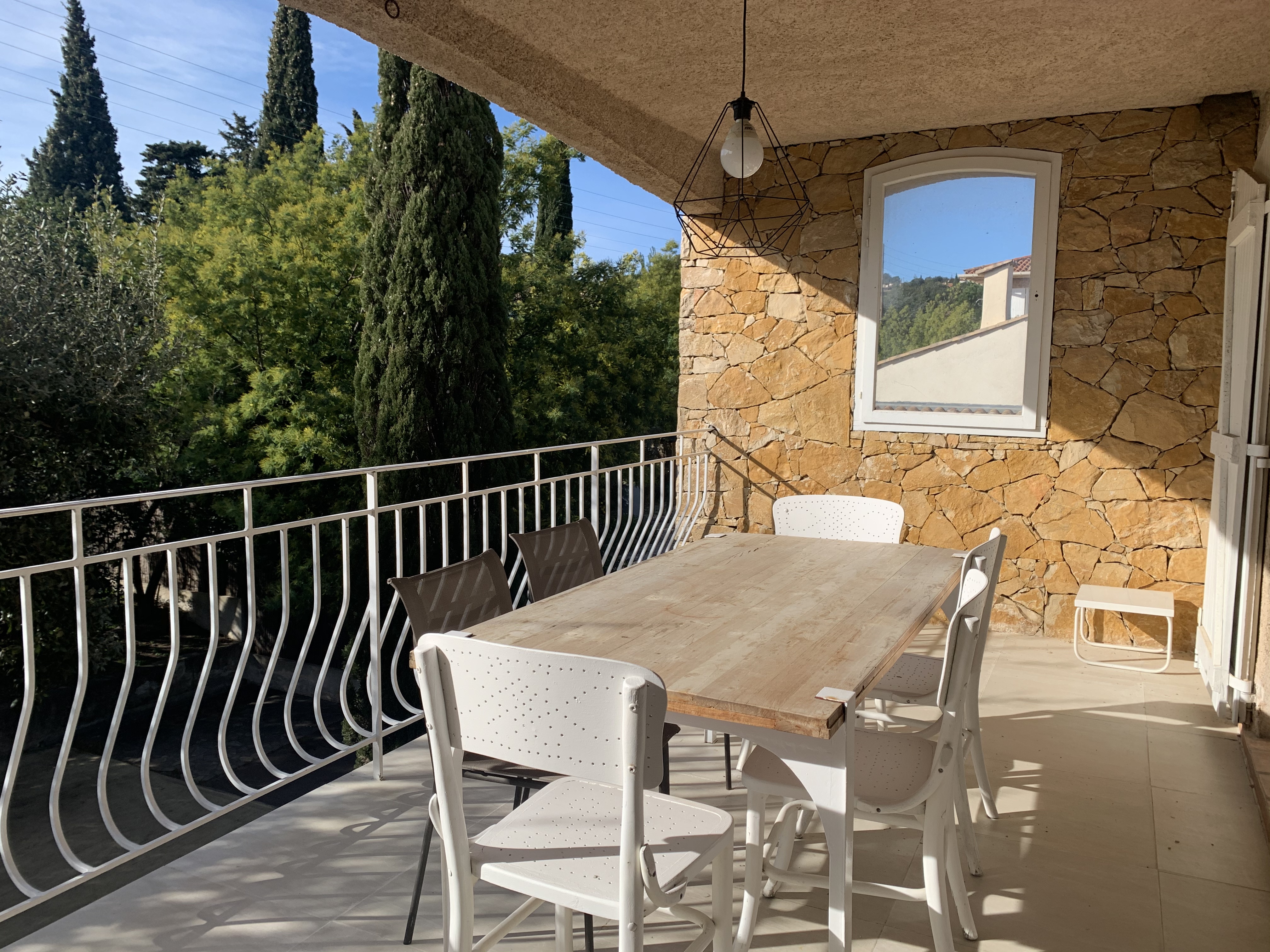 photo de la terrasse du studio Puccinni